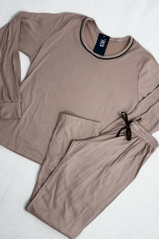 Pijama Canelado Liso