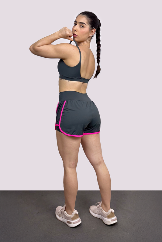 Shorts Beach Cinza Chumbo