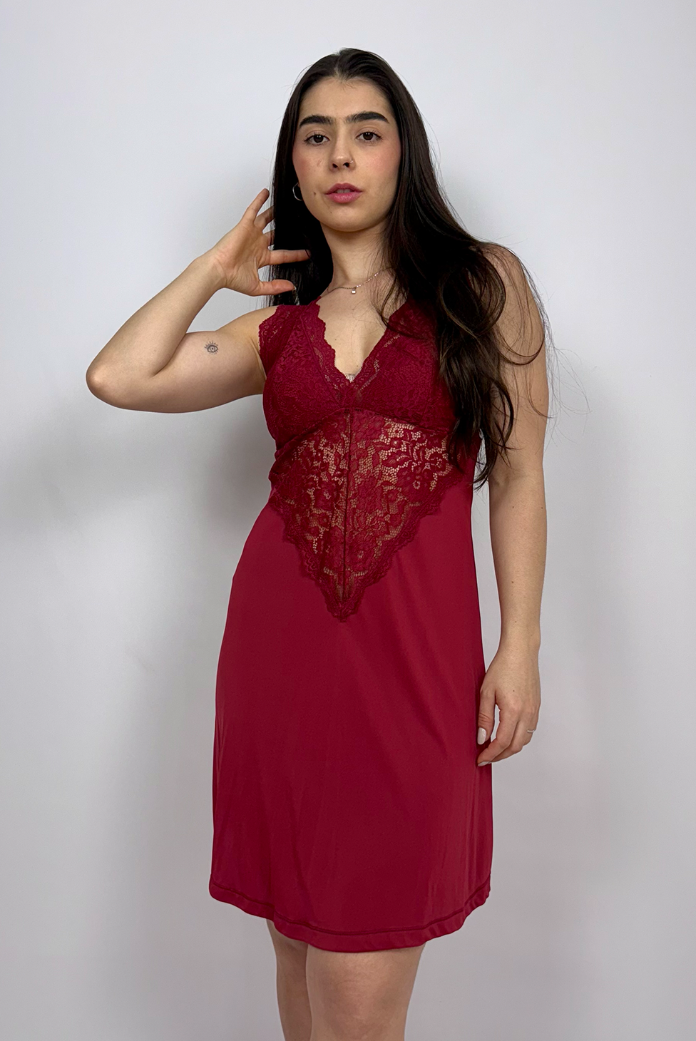 Camisola Liganete com Renda