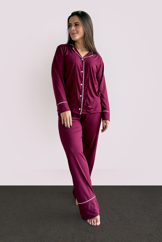 Pijama Americano Manga Comprida