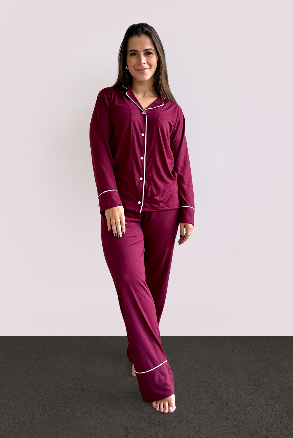 Pijama Americano Manga Comprida