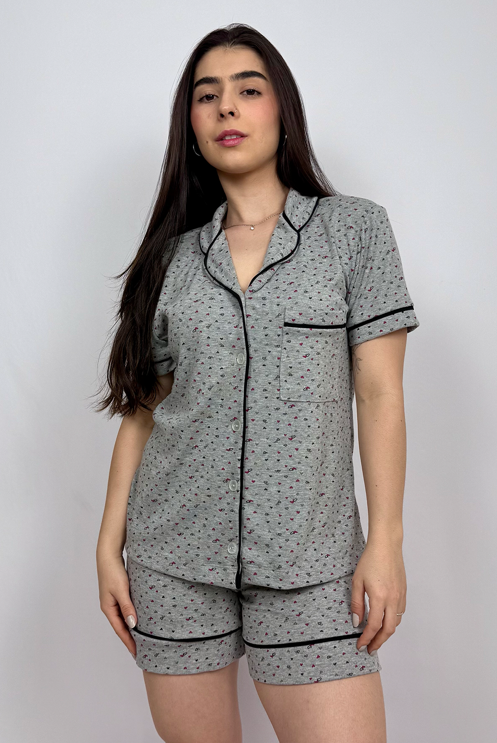Pijama Americano Curto sem Renda