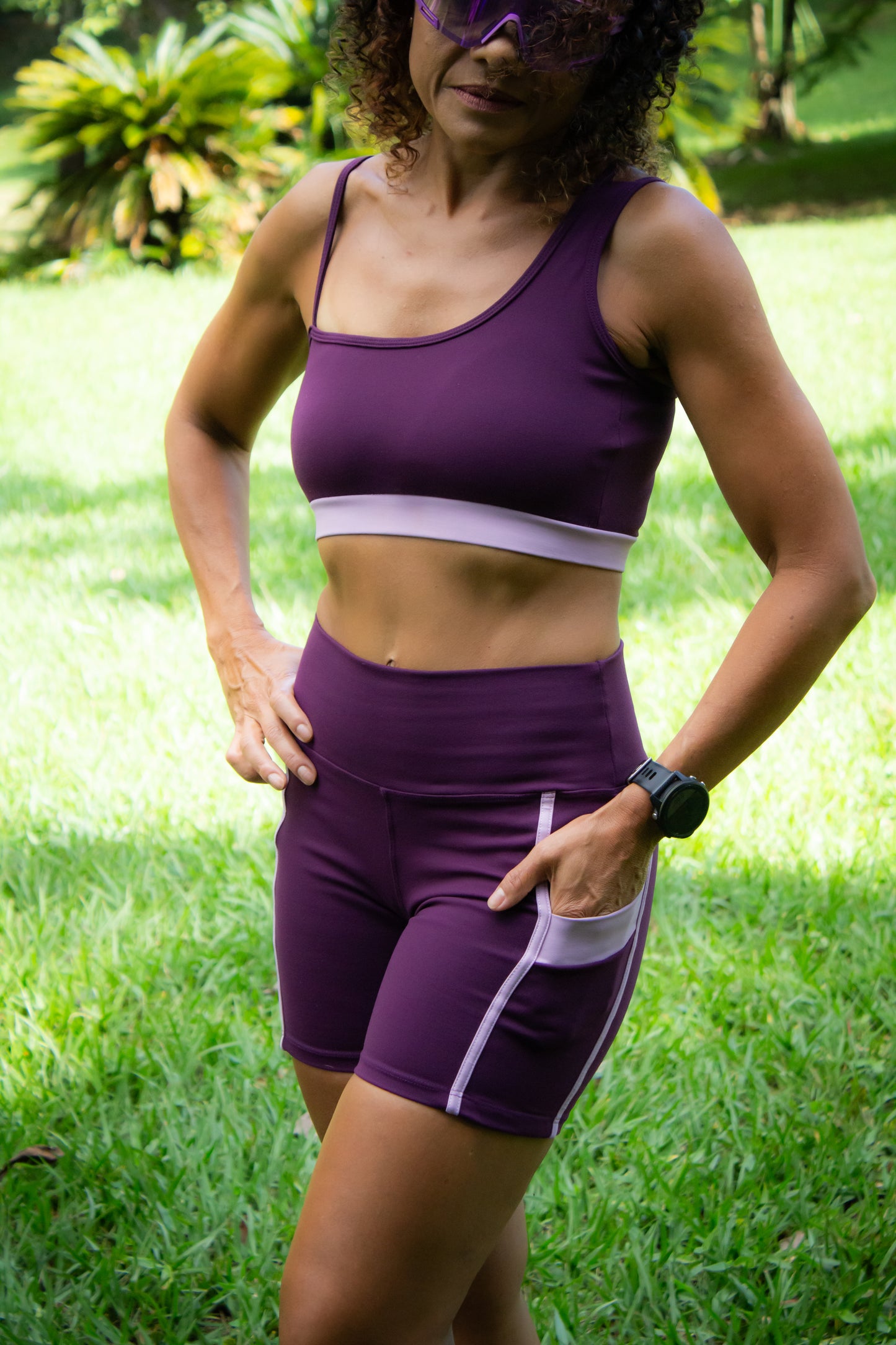 Shorts com Bolso Bicolor - R589