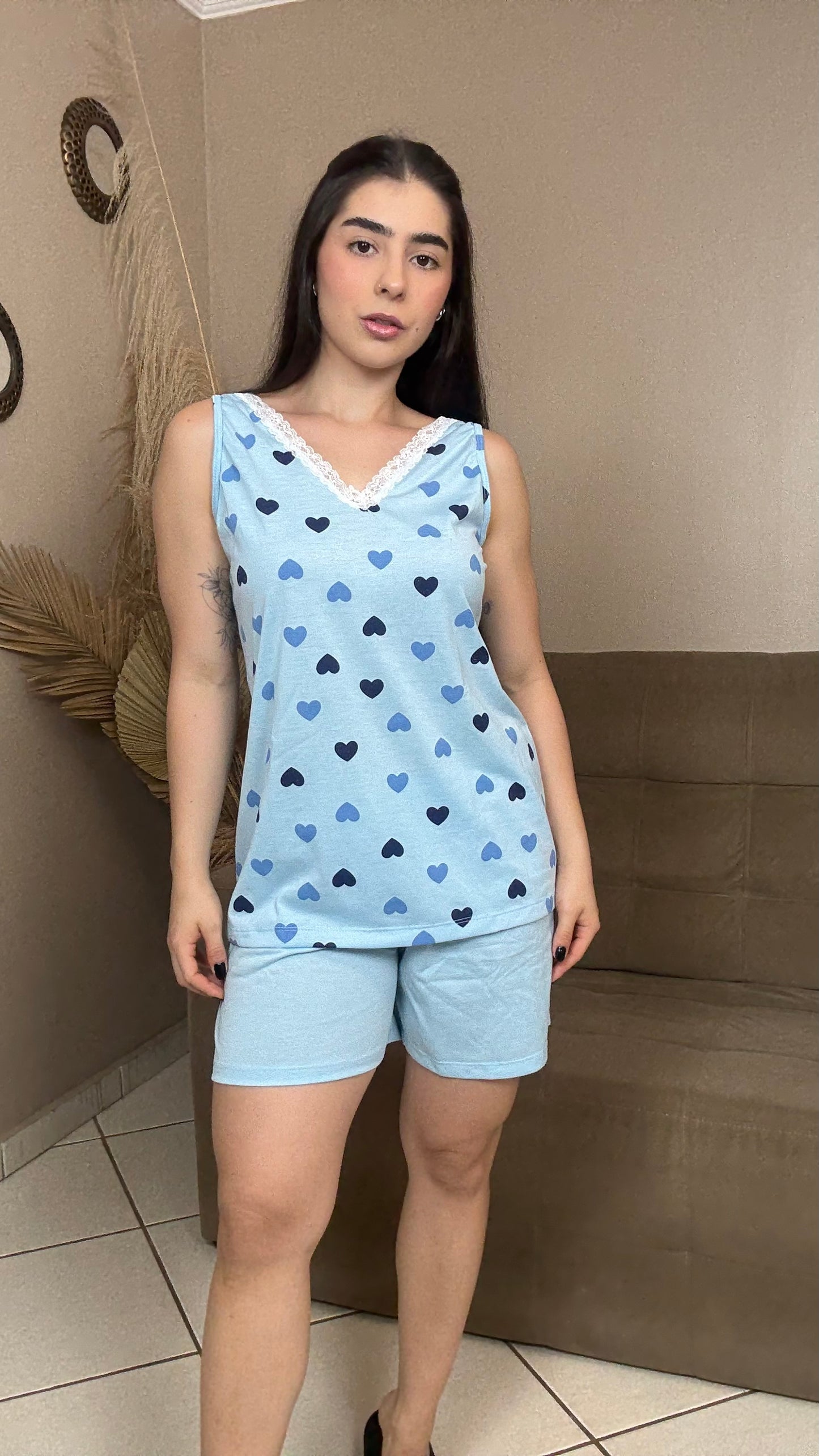 Pijama Regata Estampada - R178