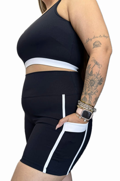 Shorts com Bolso Bicolor - R589