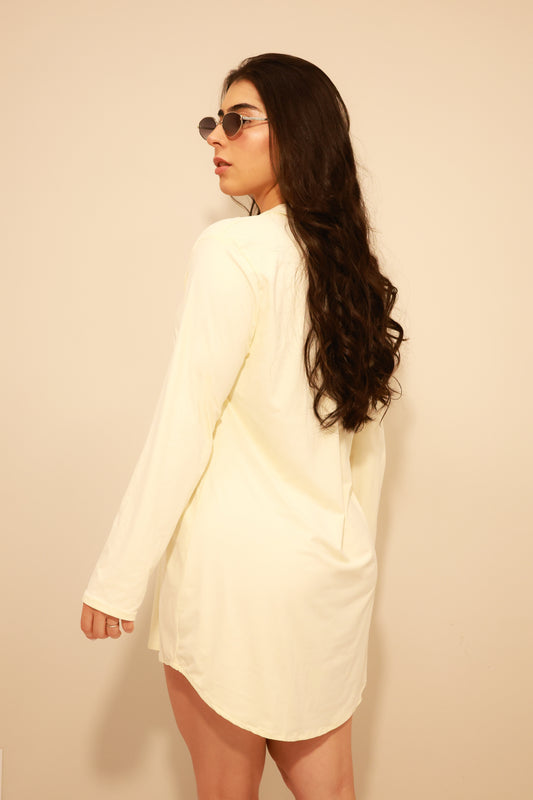 Chemise Curta Manga Longa - R423