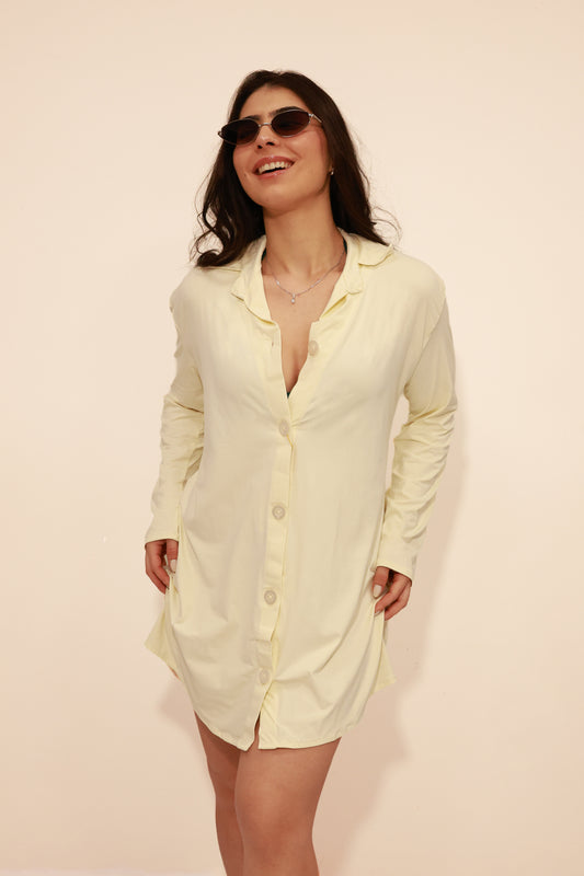 Chemise Curta Manga Longa - R423
