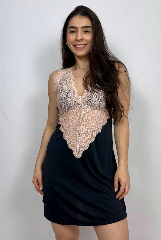 Camisola Liganete com Renda