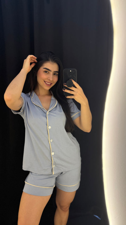 Pijama Americano Curto sem Renda