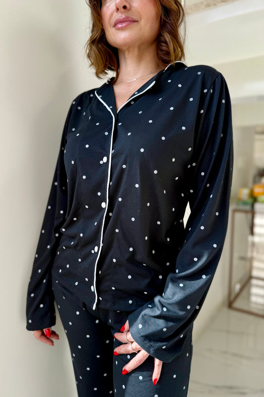 Pijama Americano Manga Comprida