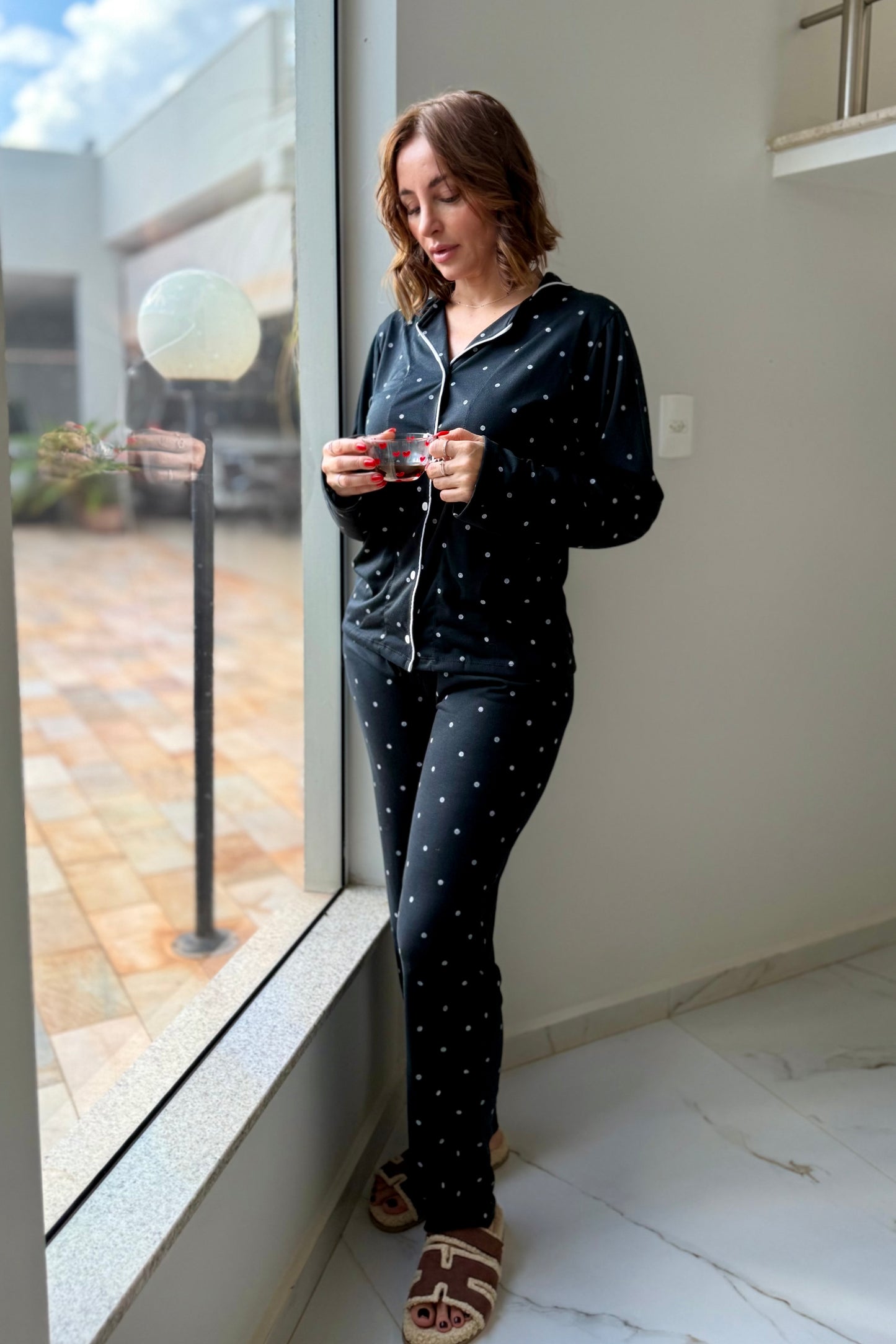 Pijama Americano Manga Comprida