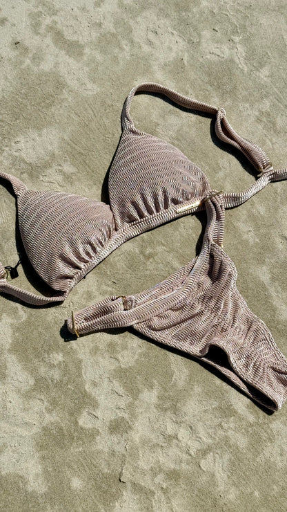 Biquíni Cortininha Fixo Com Calcinha Fio Empina Bumbum - R341/412