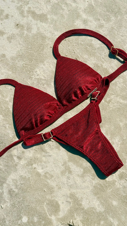 Biquíni Cortininha Fixo Com Calcinha Fio Empina Bumbum - R341/412