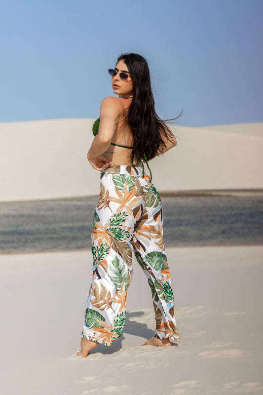 Calça Pantalona Lisa
