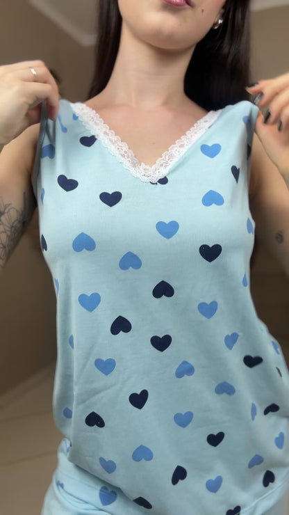 Pijama Regata Estampada - R178